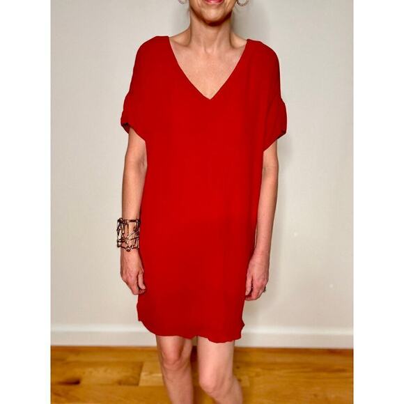 XS Red Madewell Mini Shirtdress- Casual and relaxed - Picture 6 of 6